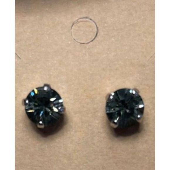 Sabika Jewelry - Sabika black Manhattan stud earrings, good condition, Australian crystal